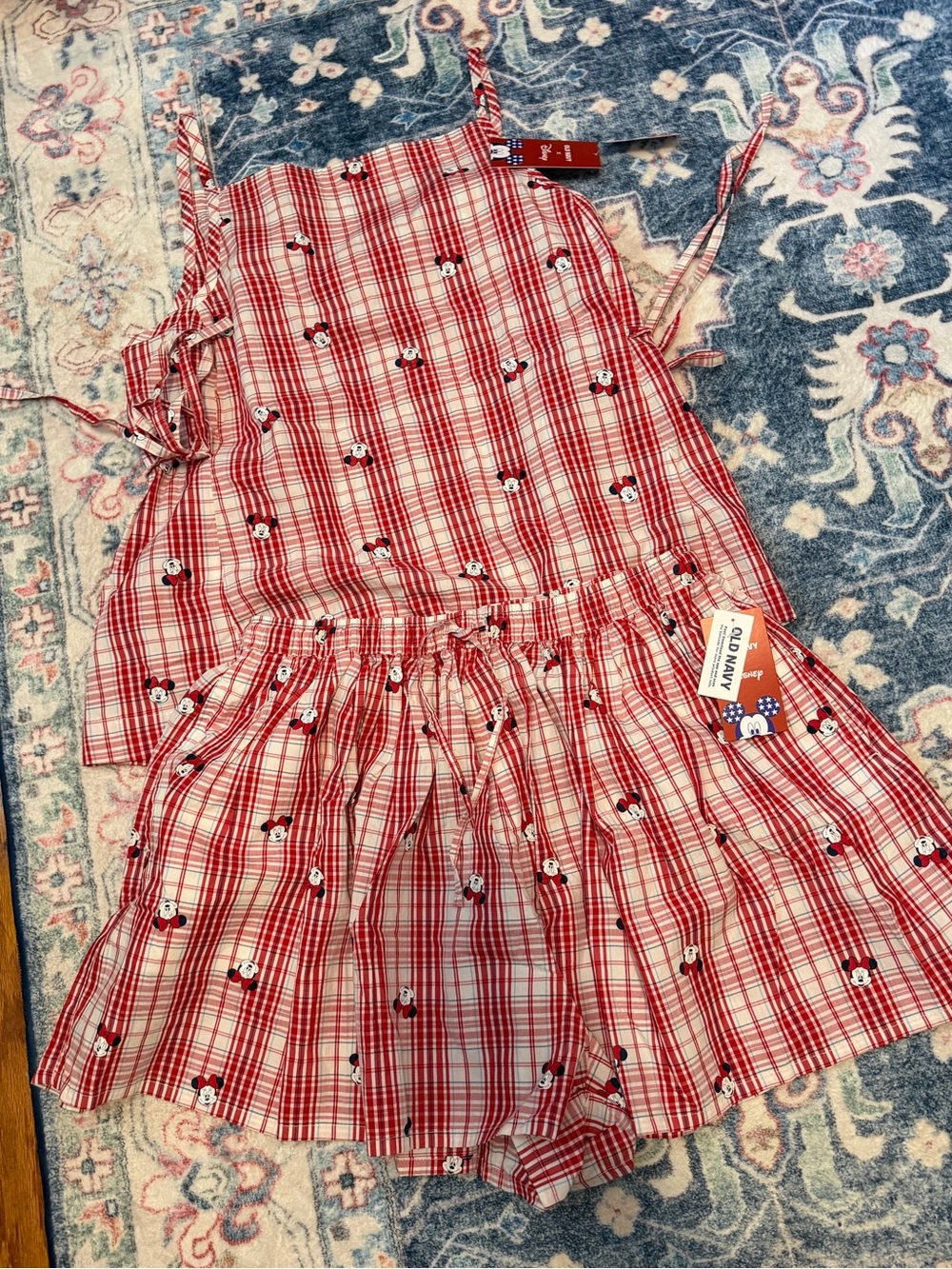 Disney matching summer short set